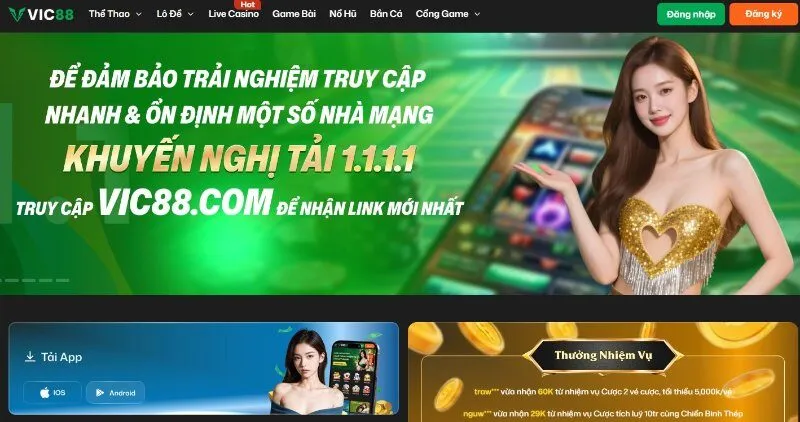 Đăng nhập Vic88