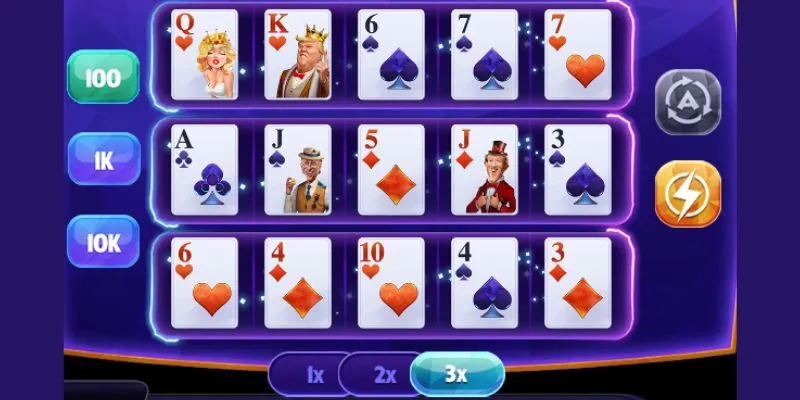 Giao diện lobby tại Vic88 cho phép lọc bàn theo mức cược