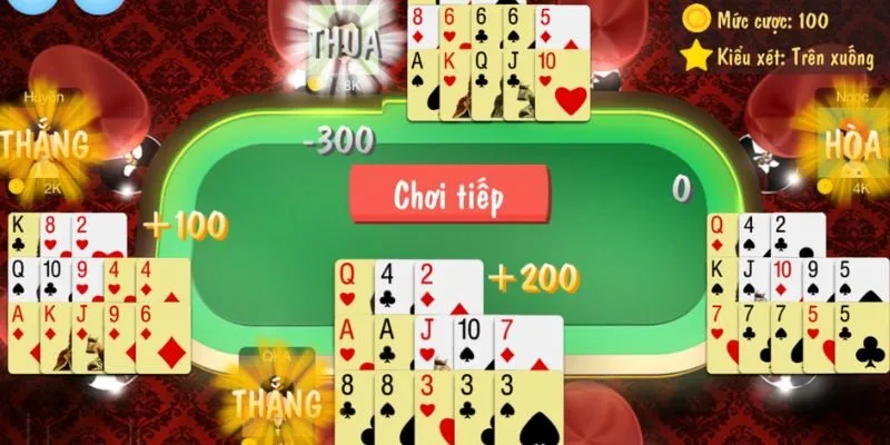 Mậu Binh là game xếp bài chiến thuật hấp dẫn