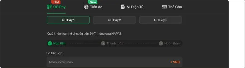Nạp tiền Vic88
