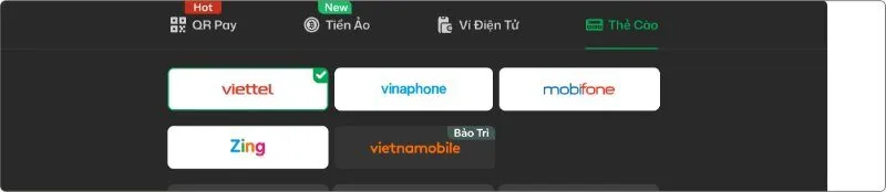 Nạp tiền Vic88