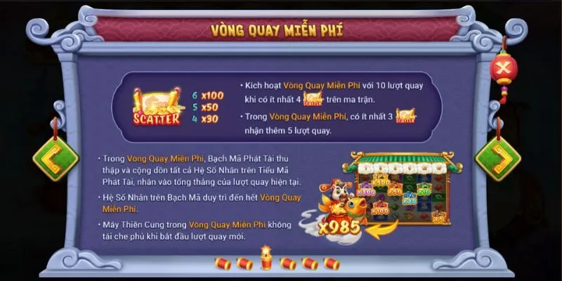 Kích hoạt vòng quay miễn phí