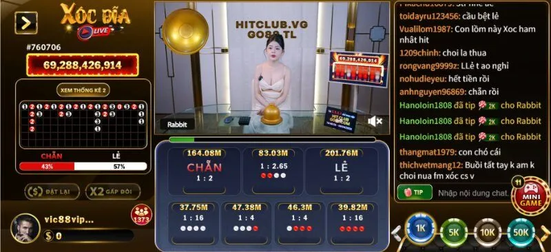 Xóc đĩa live